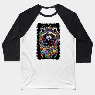 Nebula Raccoon: Living Life in Color Baseball T-Shirt